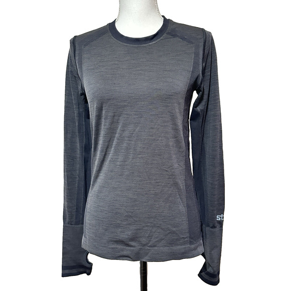 Stio Shirt Womens sz S Grey Base‎ Layer Active Outdoors Hiking Sweatshirt Tech - Picture 1 of 5